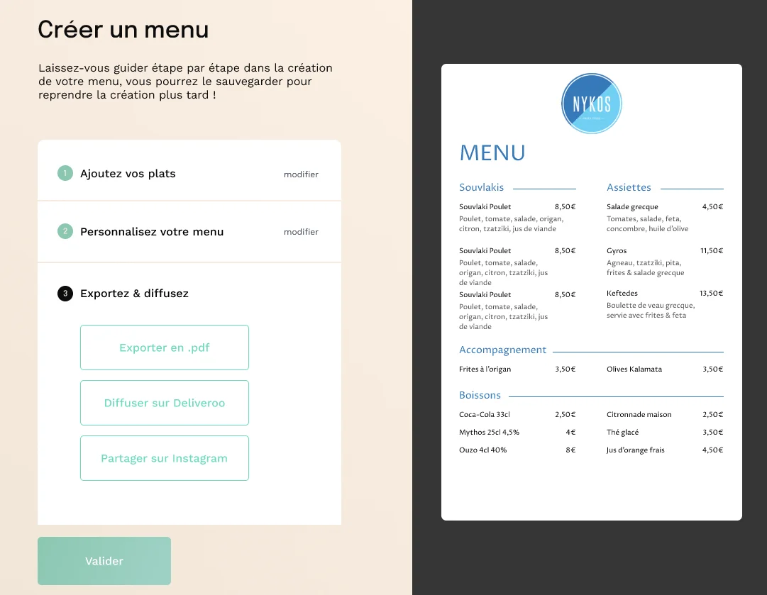 Qwenta - Menu Maker